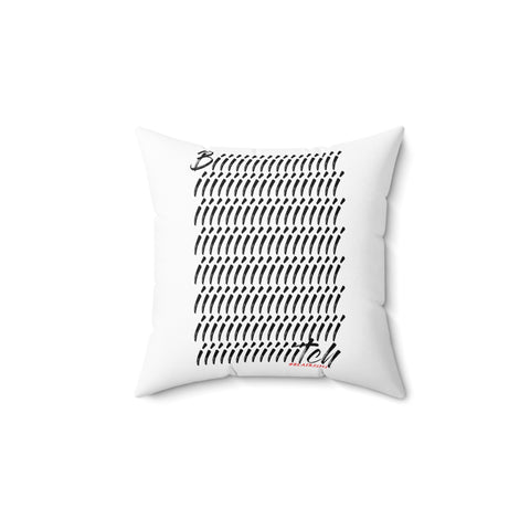 BITCH_black THROW PILLOW