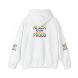 BLACK GAY PROUD UNISEX HOODIE