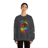 BLACK GAY PROUD FIST UNISEX SWEATSHIRTS