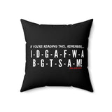 IDGAF THROW PILLOW