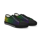 EAUX - BLACK ON MARDI GRAS  LOW-TOP SNEAKERS WHITE-SOLE