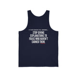 EXPLANATION UNISEX TANK TOP