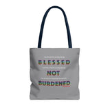 BLACK WOMAN RAINBOW TOTE BAG