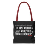 BEST APOLOGIES TOTE BAG