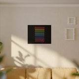 BIIIIIITCH RAINBOW CANVAS ART