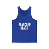 BEAUCOUP BLACK - WHITE UNISEX TANK TOP