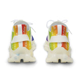 BLACK MAGIC RAINBOW WHITE MESH SNEAKERS