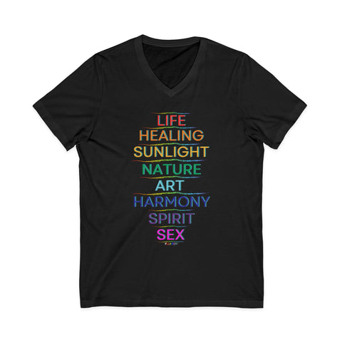 MEANING OF PRIDE UNISEX V-NECK T-SHIRTS