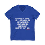 FIGURE OUT UNISEX V-NECK T-SHIRT