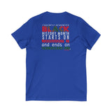 FRIENDLY REMINDER UNISEX V-NECK T-SHIRT