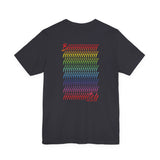 BIIIIIITCH RAINBOW UNISEX SHORT SLEEVE T SHIRTS