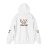 BLACK GAY PROUD UNISEX HOODIE