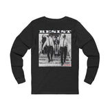 RESIST-WHITE UNISEX LONG SLEEVE T-SHIRT