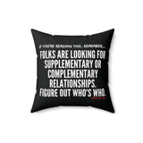 FIGURE OUT THROW PILLOW