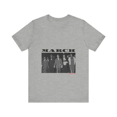 MARCH - BLACK UNISEX SHORT SLEEVE T-SHIRT