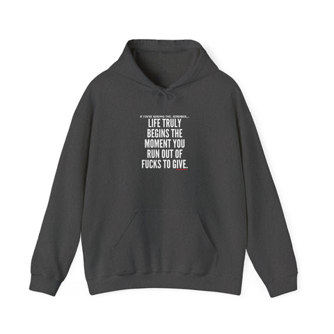 LIFE TRULY BEGINS UNISEX HOODIE