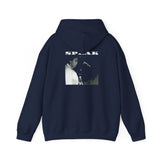 SPEAK - WHITE UNISEX HOODIE