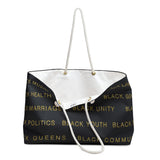 BLACK MAGIC - BLACK GOLD WEEKENDER BAG