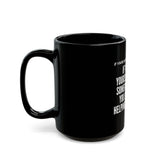 HELP THEM PACK CERAMIC MUG - BLACK 110Z, 150Z