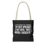 BEST APOLOGIES TOTE BAG