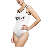RESIST - WHITE 1 PIECE SWIM SUIT