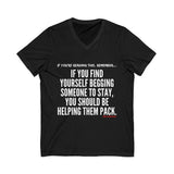 HELP THEM PACK UNISEX V-NECK T-SHIRT