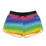 BLACK MAGIC RAINBOW BLACK WOMAN CASUAL SHORTS