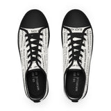 BLACK MAGIC - BLACK LETTERS KOW-TOP SNEAKERS WHITE SOLE