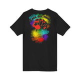 BLACK GAY PROUD FIST UNISEX V-NECK T-SHIRTS