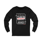 REACH FOR SOMETHING - WHITE RED UNISEX LONG SLEEVE T-SHIRT