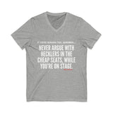 HECKLERS UNISEX V-NECK T-SHIRT