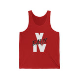 V EAUX IV - WHITE W/ BLACK EAUX UNISEX TANK TOP