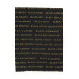 BLACK MAGIC - BLACK GOLD PLUSH BLANKET