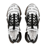 BLACK MAGIC - BLACK LETTERS MESH SNEAKERS