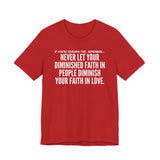 DIMINISHED FAITH UNISEX SHORT SLEEVE T-SHIRT