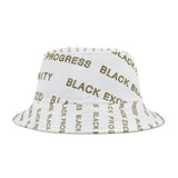 BLACK MAGIC - GOLD LETTERS AOP BUCKET HAT