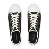 BLACK MAGIC - BLACK GOLD LOW-TOP SNEAKERS WHITE SOLE