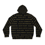 BLACK MAGIC - BLACK GOLD AOP ZIP HOODIE