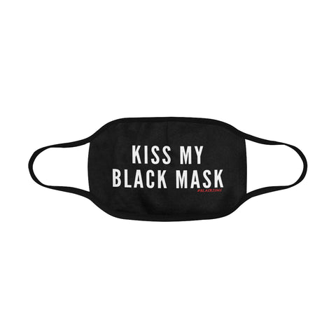 KISS MY BLACK MASK FACE MASK