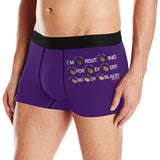I'M ROOTING FOR EVERYBODY BLACK BOXER BRIEFS - (ON THIGH)