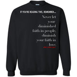 Faith In Love Crewneck Pullover Sweatshirt