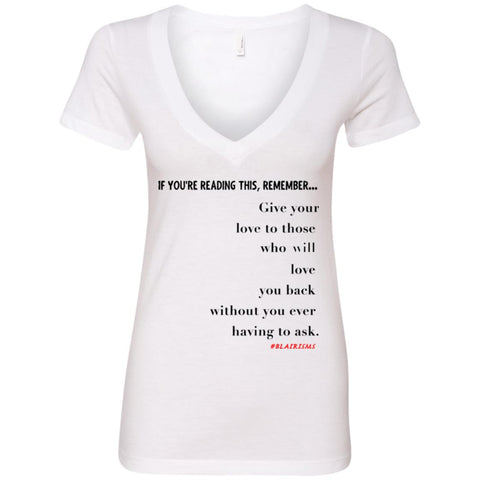GIVE YOUR LOVE Women's Deep V-Neck