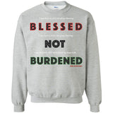 BLESSED NOT BURDENED MAN AFRICAN Crewneck Pullover Sweatshirt