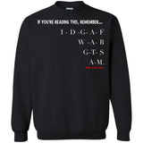 IDGAF5 Crewneck Pullover Sweatshirt