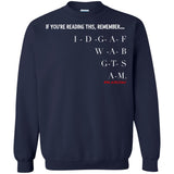 IDGAF5 Crewneck Pullover Sweatshirt