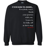 Let People Off At Their Stop Crewneck Pullover Sweatshirt