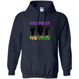Respect The Code (Mardi Gras) Pullover Hoodie