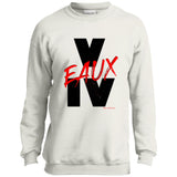 V EAUX IV (RED) Youth Crewneck Sweatshirt