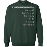 SPRING CLEANING Crewneck Pullover Sweatshirt