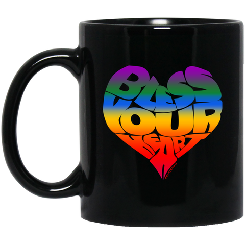 BLESS YOUR HEART RB 14 11 oz. Black Mug